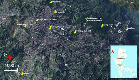 ferguson baguio city google map|Detailed Satellite Map of Ferguson Road .